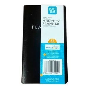 Pen + Gear Tabbed Monthly Apr 22-Jun 24 Compact 27 Month Pocket Planner NWT